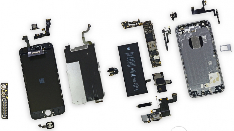 Комплектующие и запчасти Apple iPhone, iPad